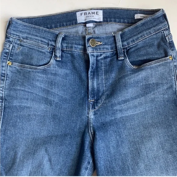 Frame Denim Le High Skinny Distressed Jeans 26 - Picture 5 of 7